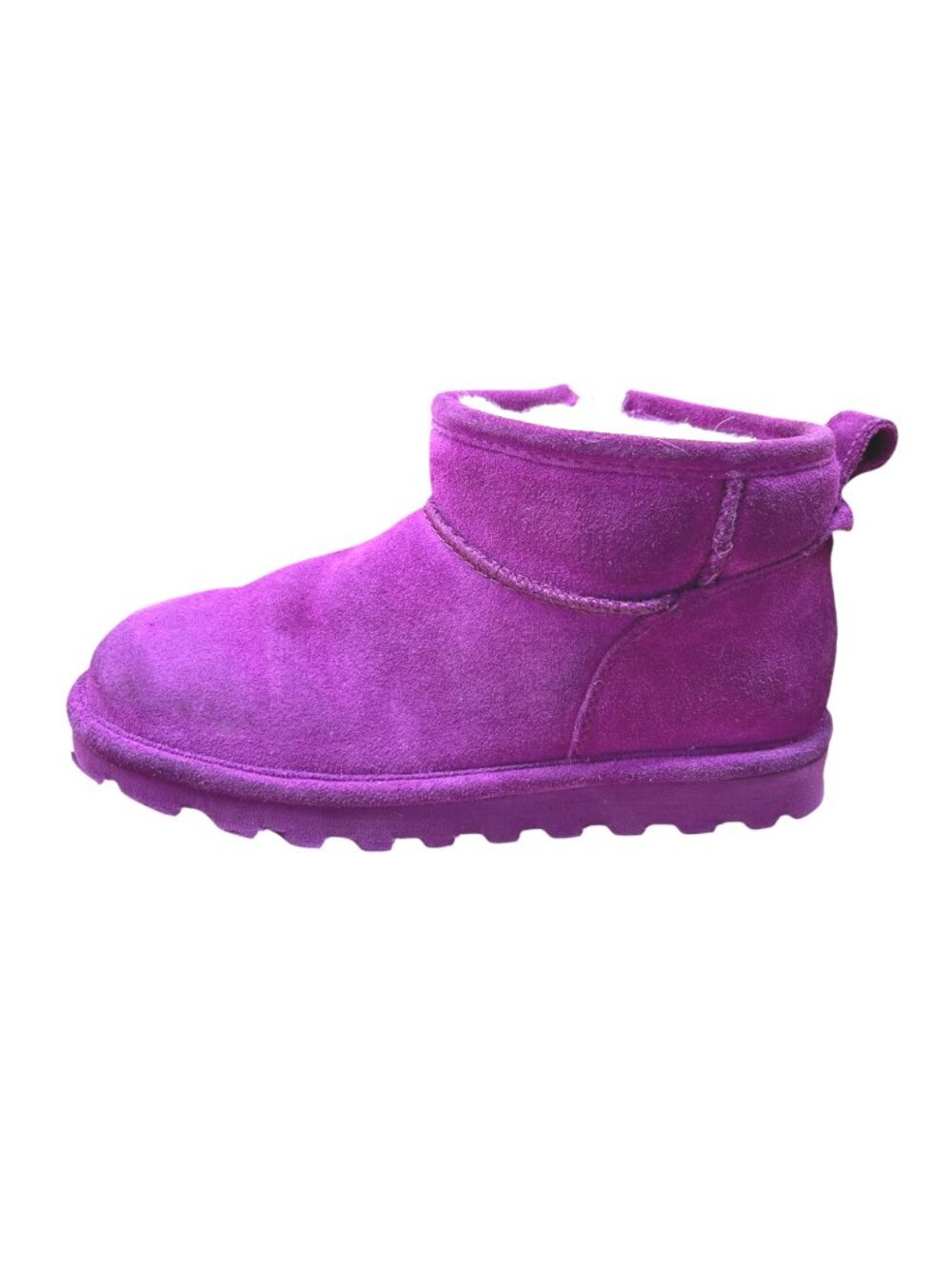 Bearpaw Super Shorty Boots Hypnotic Violet Purple Suede Cozy Warm Youth Size 5